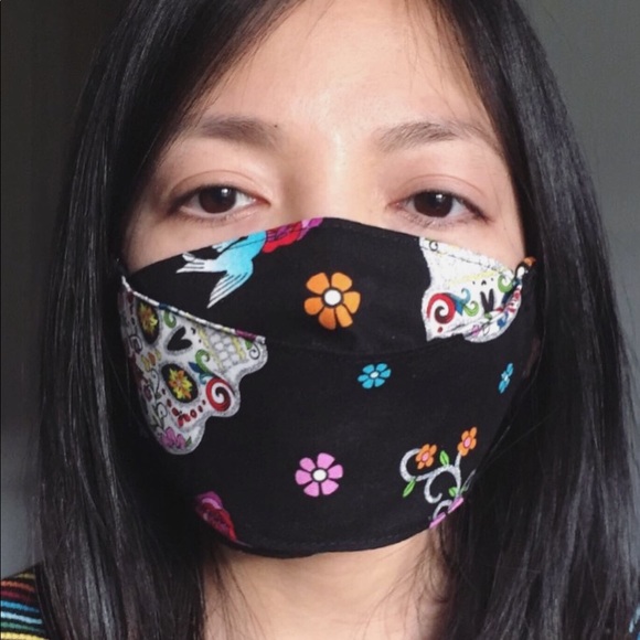 3D Fit Filter Pocket Cotton Face Mask - Picture 2 of 6